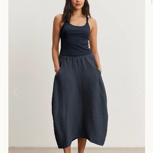 Elegant Navy Blue Women's Skirt